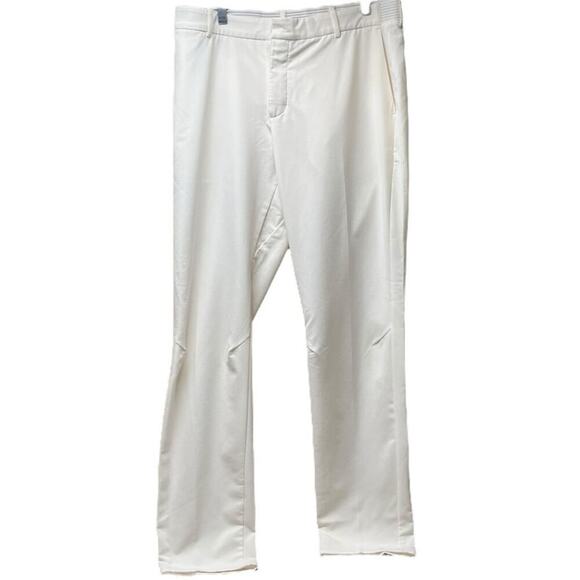 Nike Dri Fit Golf Pants Relaxed Waist Cream 34X34 - Picture 1 of 11